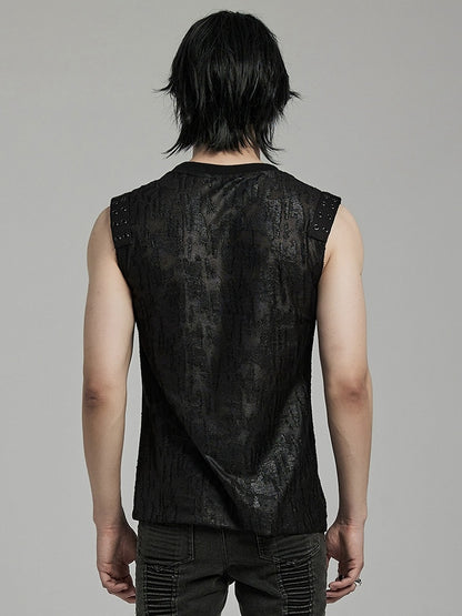 Black Goth Daily Tank Top