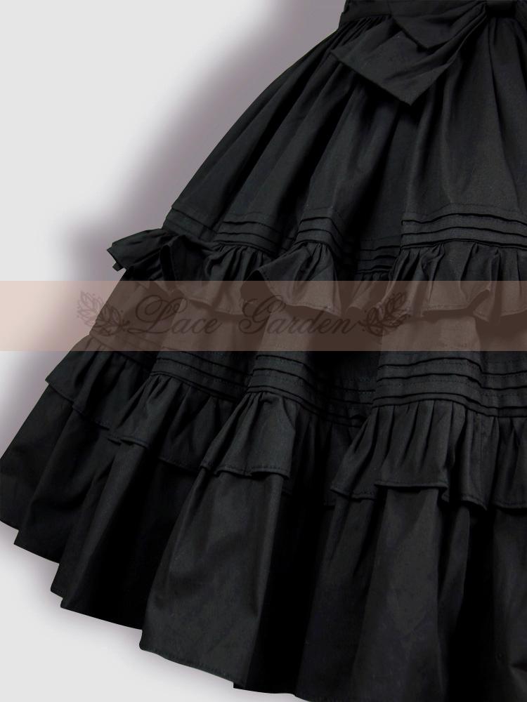Puffy A line Skirt with Bowknot in the Waist