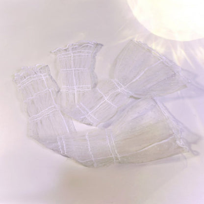 White Cyberpunk Polka-dot Pattern Sleeves