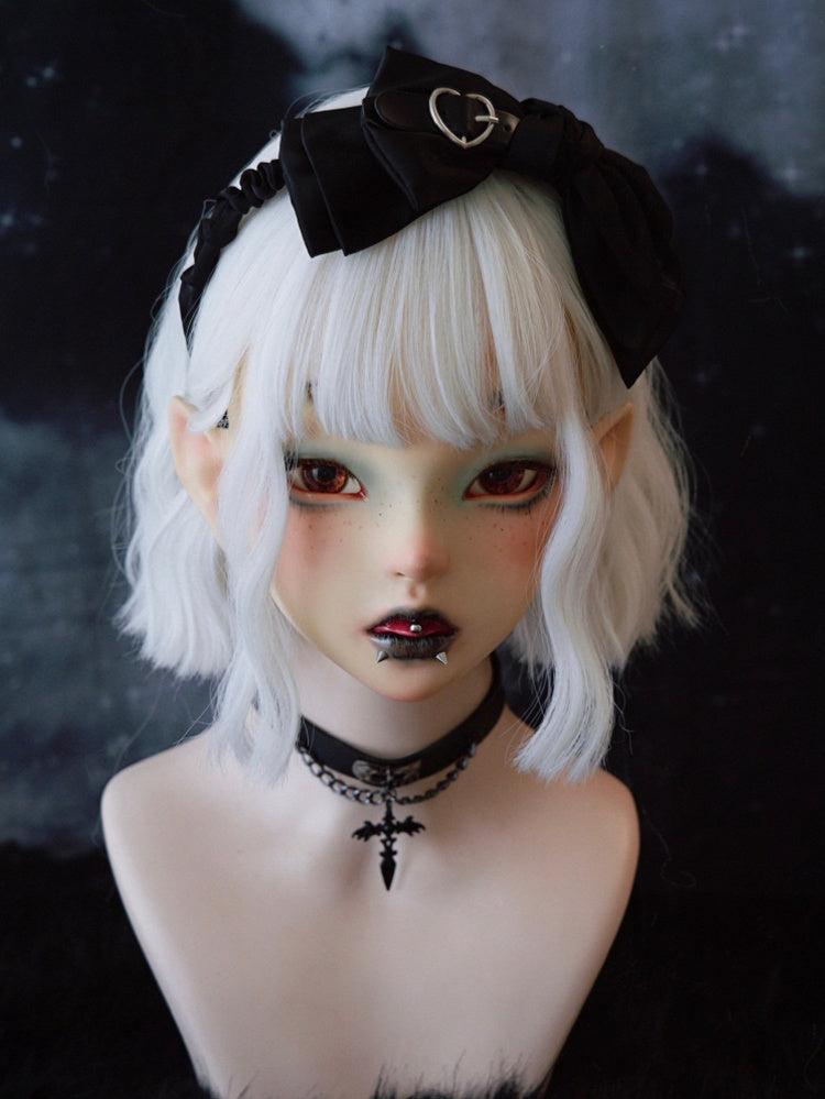 4 Options Black Gothic Buckle Decorated Bowknot KC