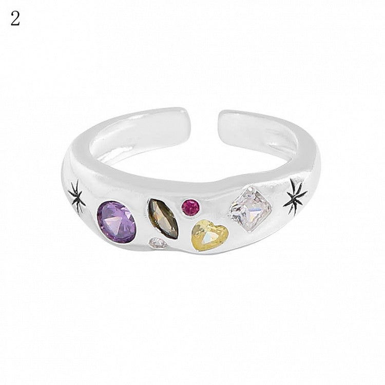 9 Options Y2K Bittersweet Rhinestone Decorated Ring