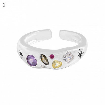 9 Options Y2K Bittersweet Rhinestone Decorated Ring