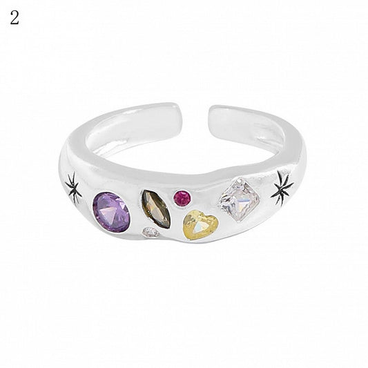 9 Options Y2K Bittersweet Rhinestone Decorated Ring