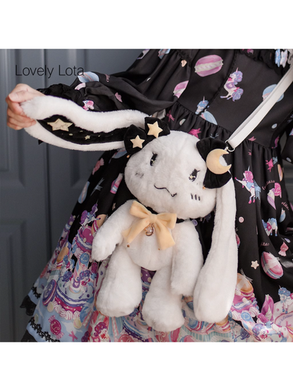 Star Moon Bunny Plush Crossbody Bag