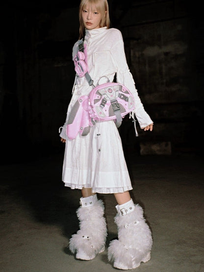 Pink Angel Mech Bag with Detachable Wings & Convertible Strap