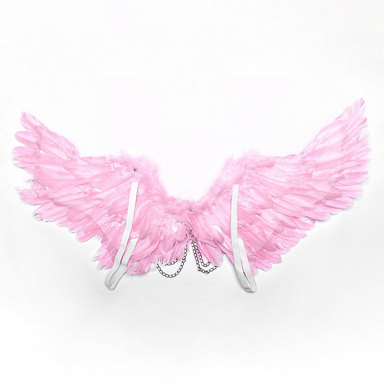Pink Punk Feather Wing Harness