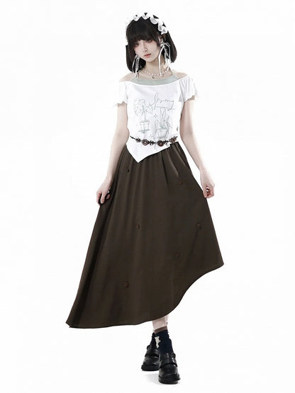 Brown Bohemian Waist Belt