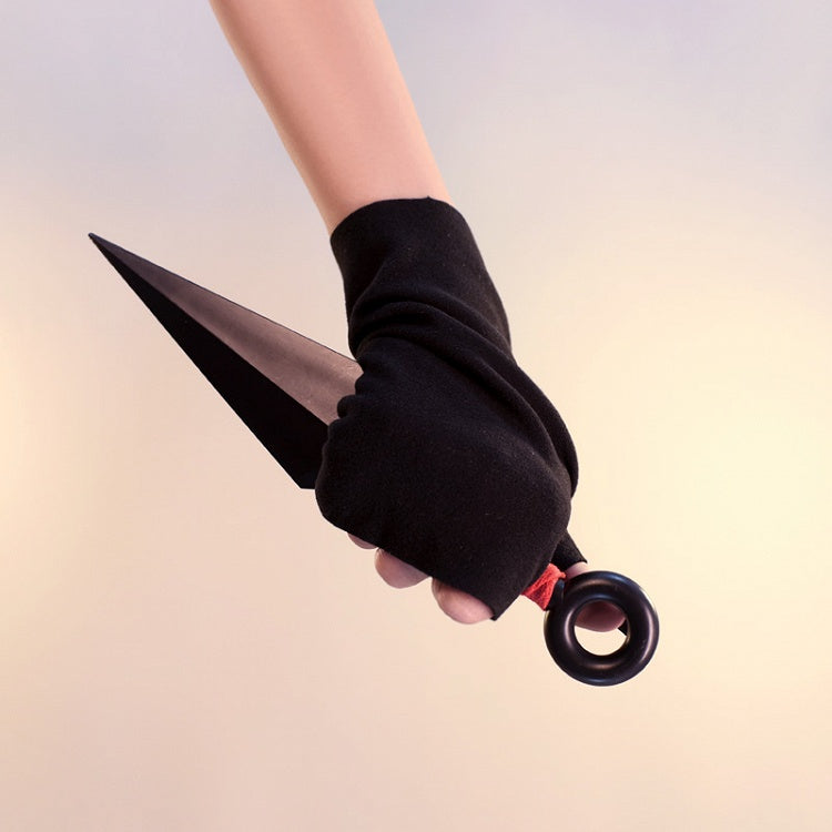 Black Cyberpunk Gothic Fingerless Gloves