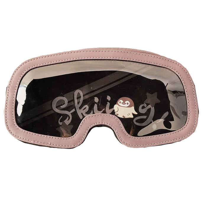 Black Star Print Backpack Ita Bag With Goggles-Shaped Ita Bag