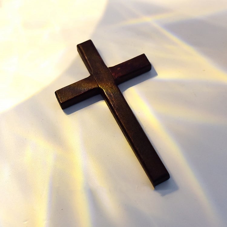 Wine Red / Light Coffee Cross Ornament Accessory