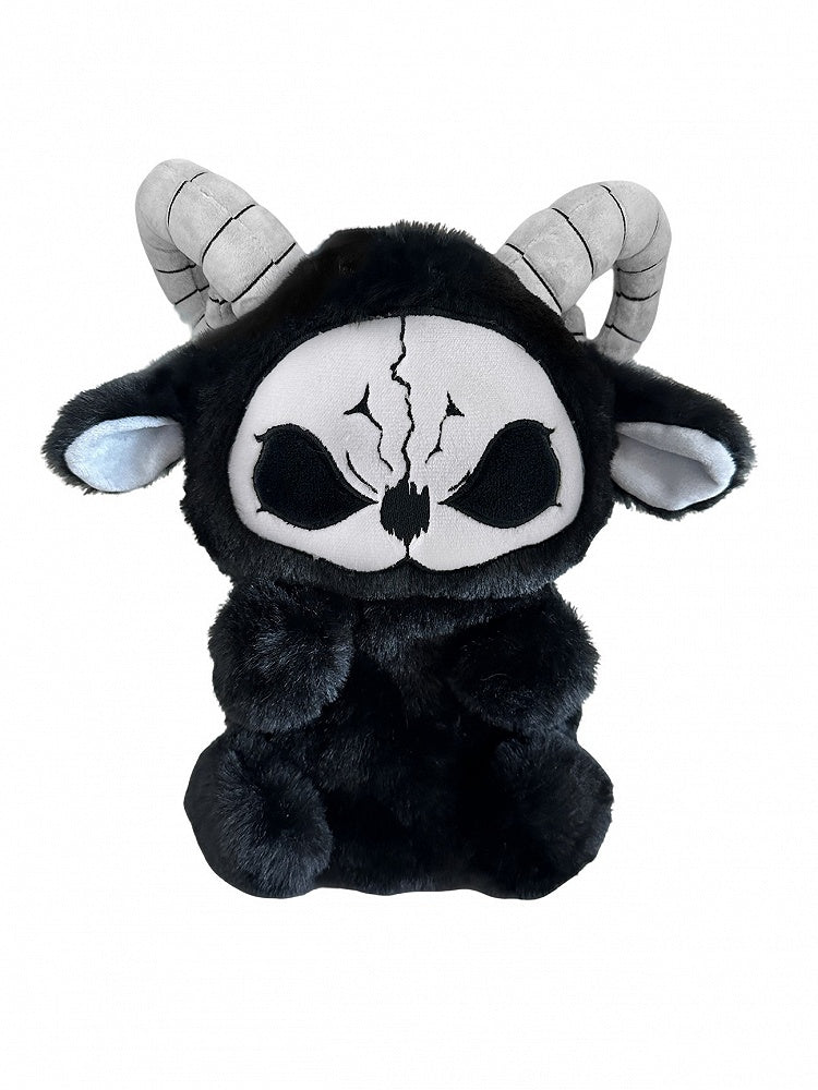 Black and White Grim Reaper Y2K Gothic Plush Doll Bag