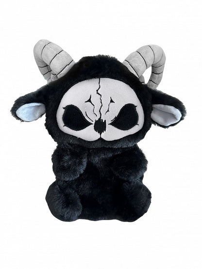 Black and White Grim Reaper Y2K Gothic Plush Doll Bag