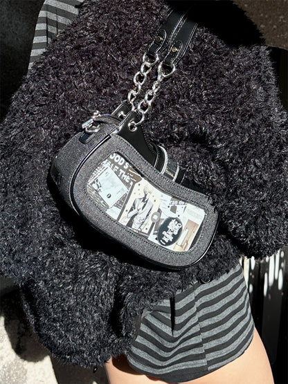 Black Skeleton Kitty Ita Bag