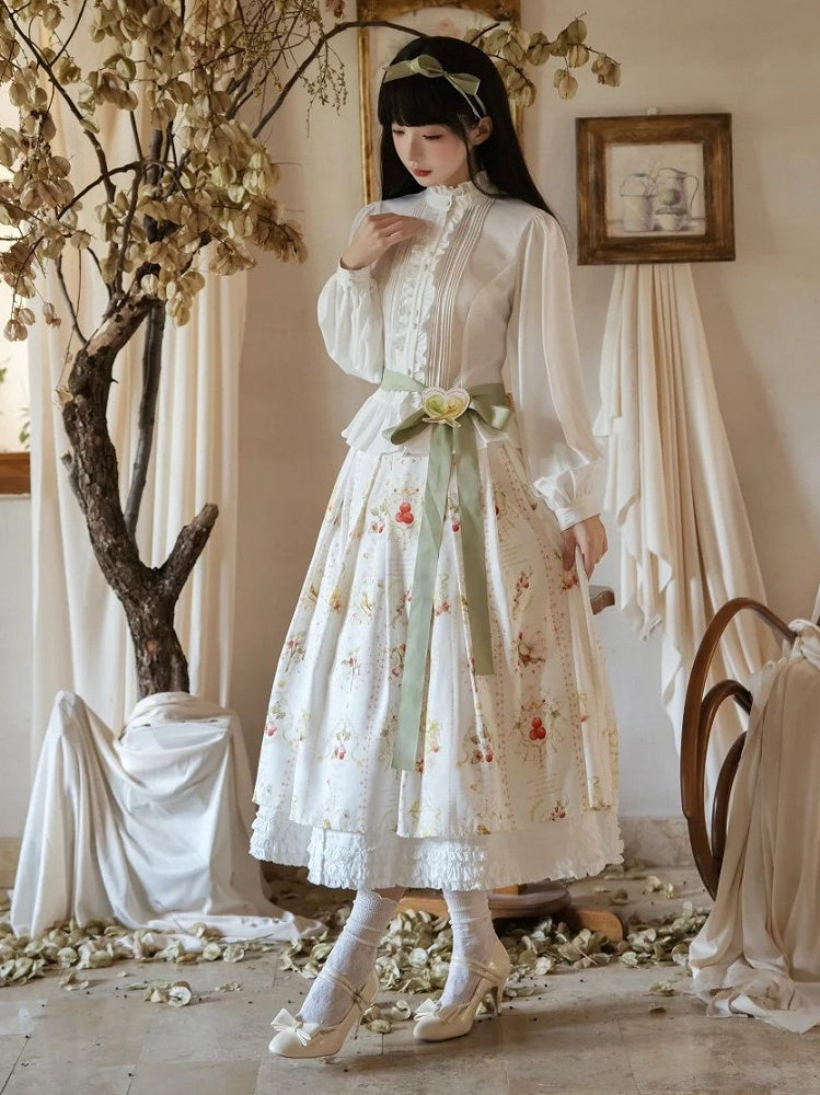 White Ruffled Under Skirt