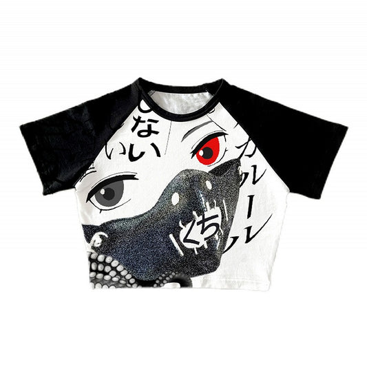 Black Y2K Cropped Top 2 Options