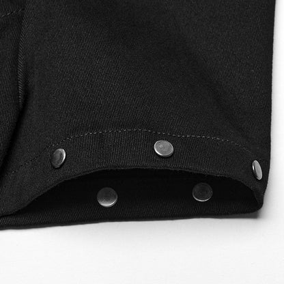 Black Punk Asymmetrical Shirt