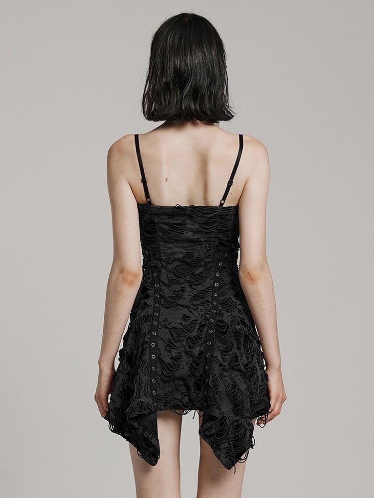 Black Wasteland Punk Slip Dress