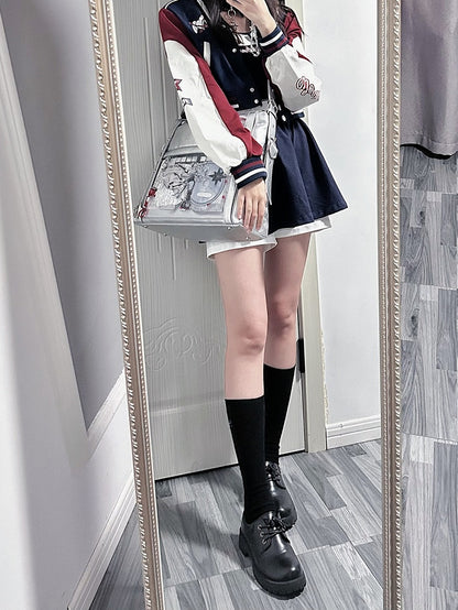 Silver Stud Detail Buckle Strap Ita Bag