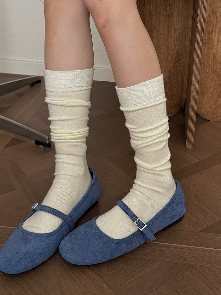 White/Milk White/Camel/Dark Coffee/Grey/Black Thicken Underknee Stockings