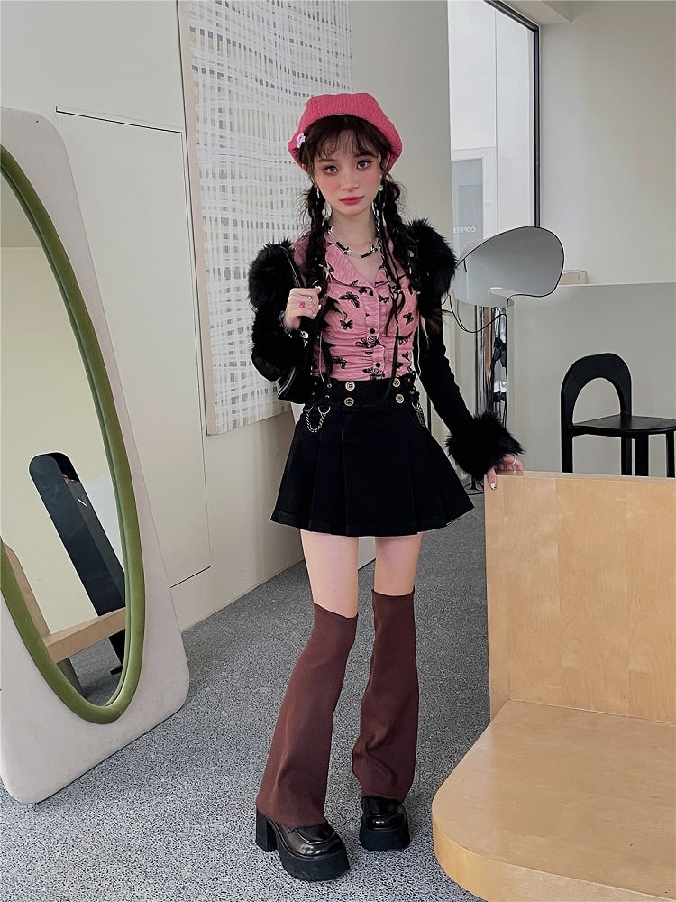 6 Color Options Flared Leg Warmers