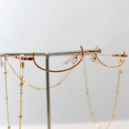 Silver/Gold Cyberpunk Chain Charm Eyeglasses Frame