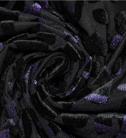 Plus Size Leopard Black and Purple Goth Camisole