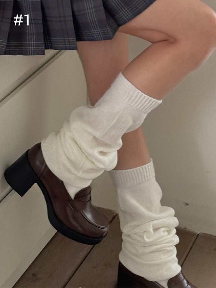 8 Options Y2K Knitted Leg Warmers