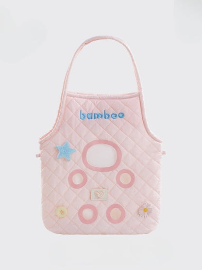 Pink Cut-out Design Crossbody Bag