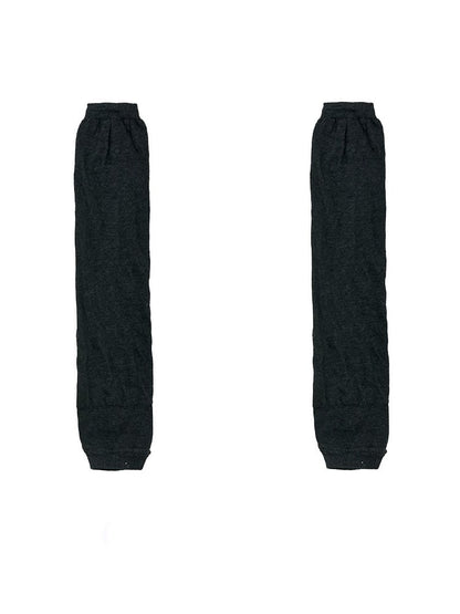Clearance-Black Knitted Leg Sleeves