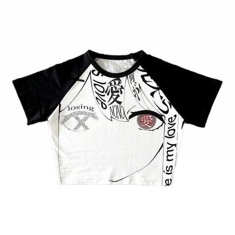 Black Y2K Cropped Top 2 Options