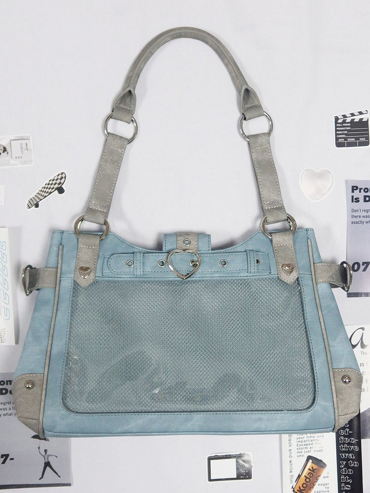 Cyan Motorcycle Ita Shoulder Bag
