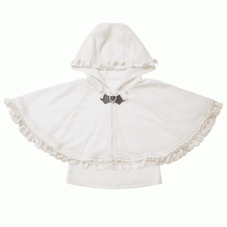 Beige Bohemian Tassel Hem Zip-up Cape with Cami Top Set