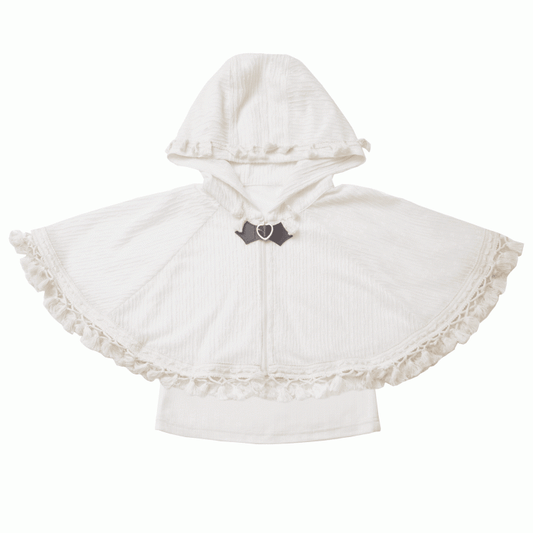 Beige Bohemian Tassel Hem Zip-up Cape with Cami Top Set