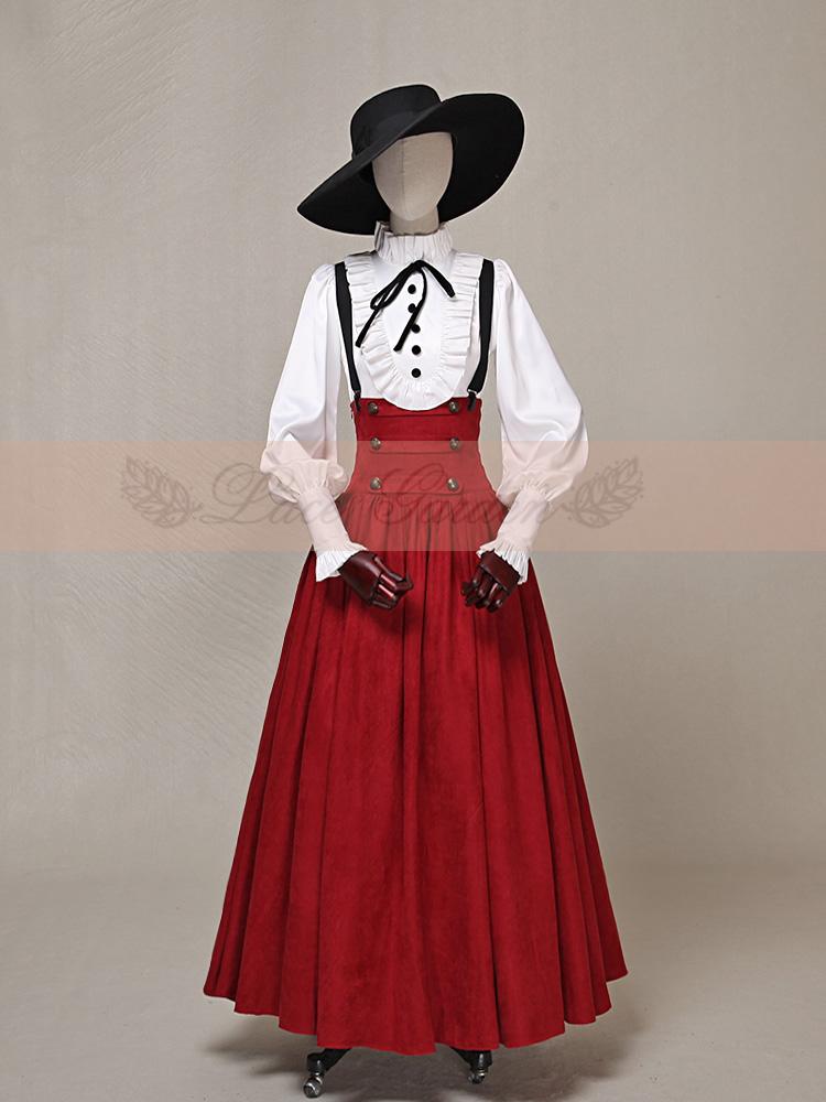 High Collar Vintage Blouse