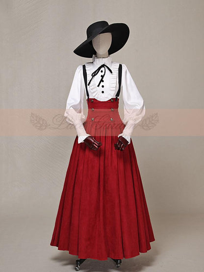 High Collar Vintage Blouse