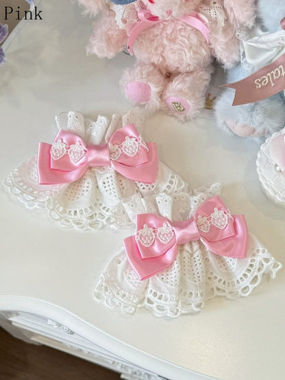 8 Color Options Strawberry Design Bowknot Wrist Cuffs