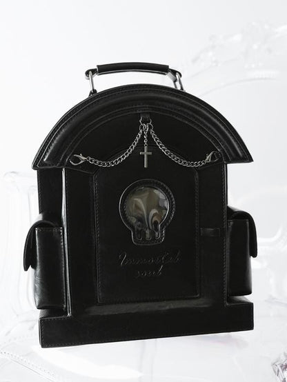 Gothic Black Gravestone-Shaped Ita Backpack