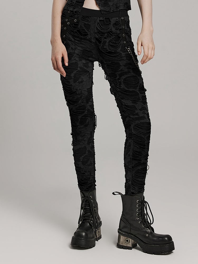 Black Wasteland Punk Trousers