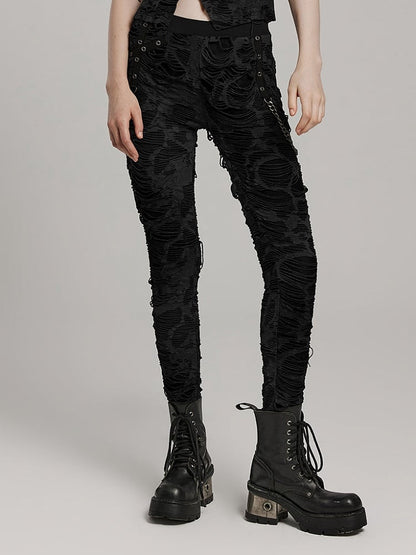 Black Wasteland Punk Trousers