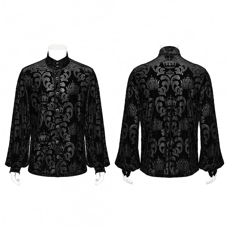 Black Goth Men's Shirt