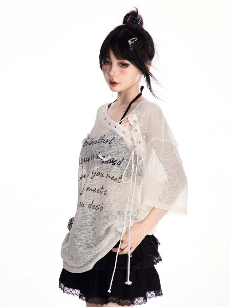 Leopard Pattern Buckle Straps Black Lace Trim Tiered Skirt