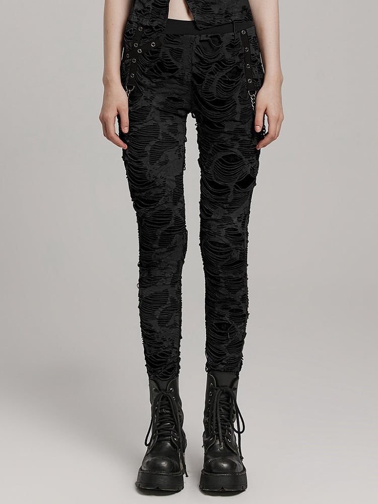 Black Wasteland Punk Trousers