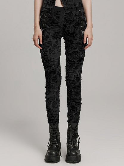 Black Wasteland Punk Trousers