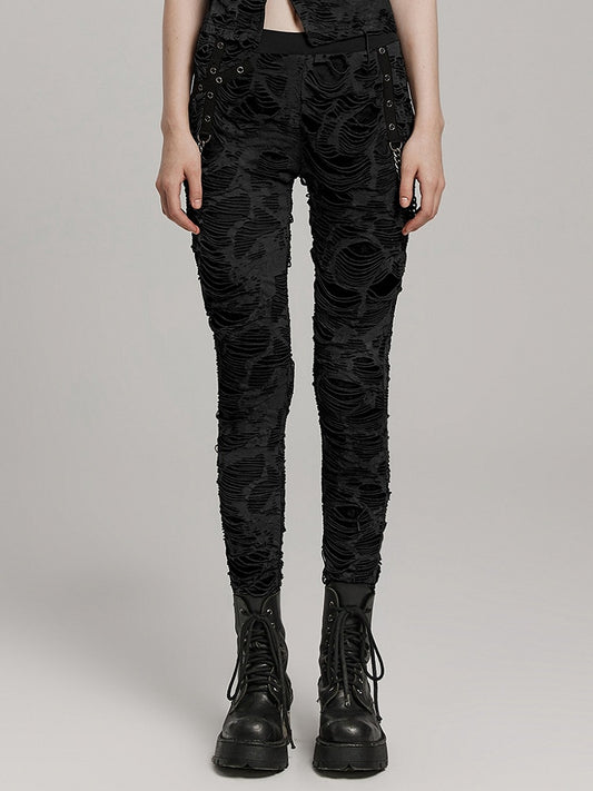 Black Wasteland Punk Trousers