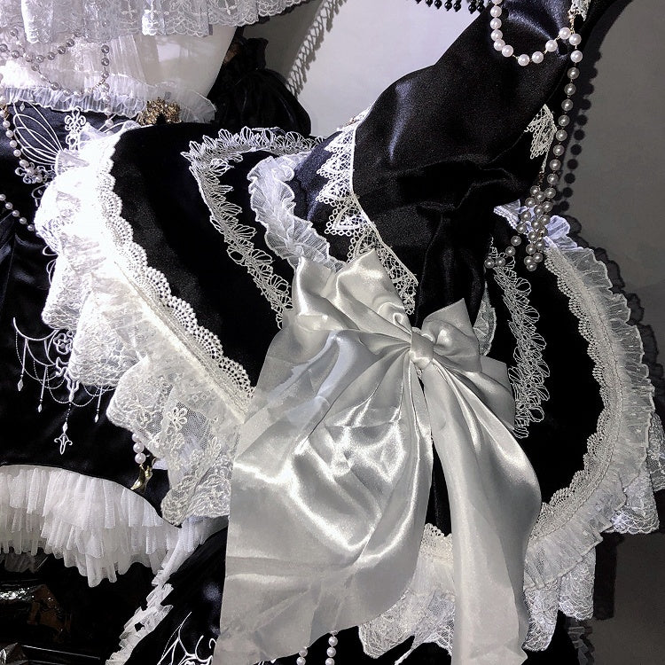 Black / Red / Blue Halloween Witch Hat with Bead Chains