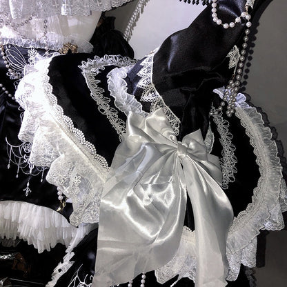 Black / Red / Blue Halloween Witch Hat with Bead Chains