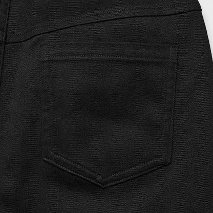 Black and Red Goth Pointed Flared Trousers