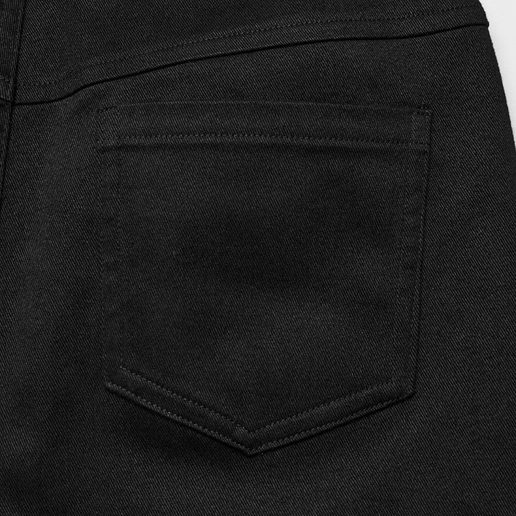 Black and Red Goth Pointed Flared Trousers