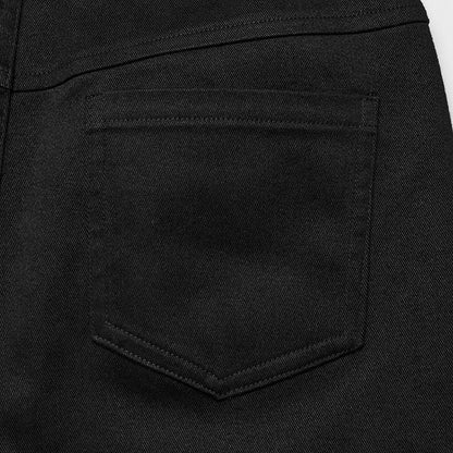 Black and Red Goth Pointed Flared Trousers