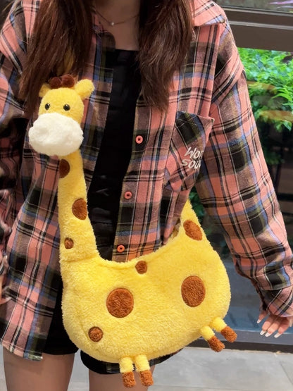 Yellow Giraffe Crossbody Bag